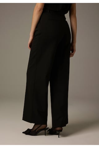 MORE & MORE Wide leg Pleated Pants in Black