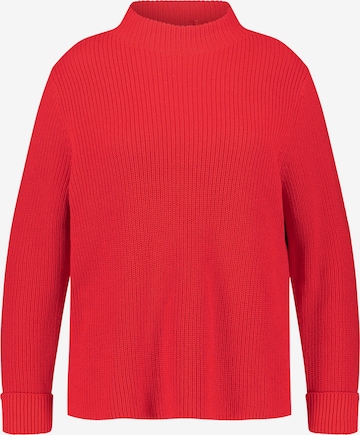 Pull-over SAMOON en rouge : devant