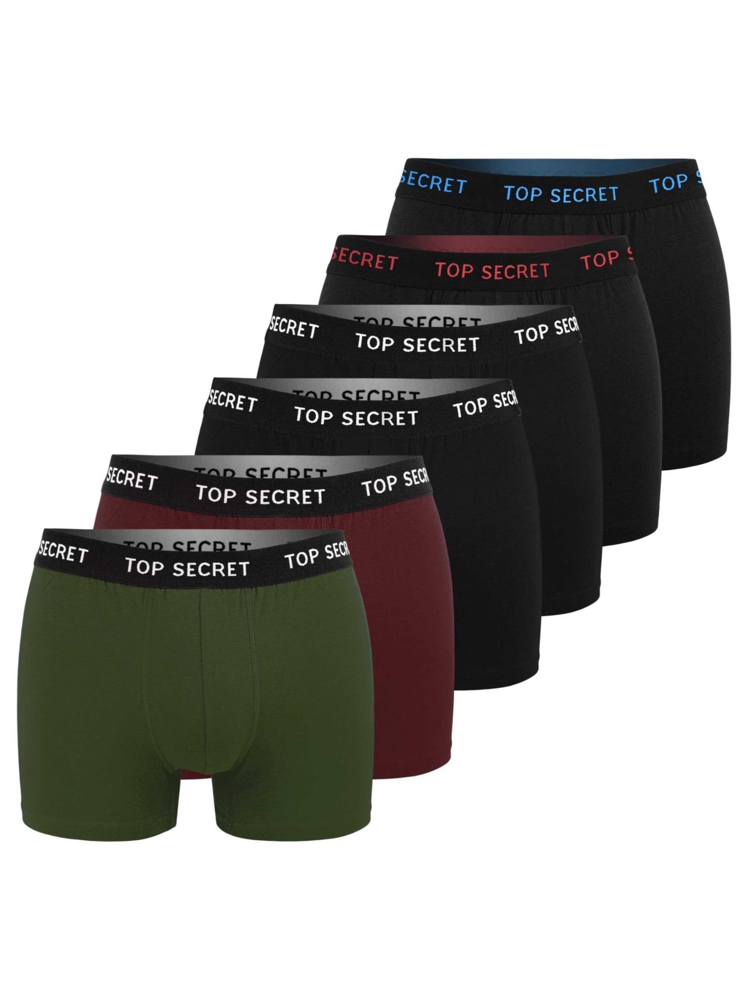 Boxers Top Secret en mélange de couleurs : devant
