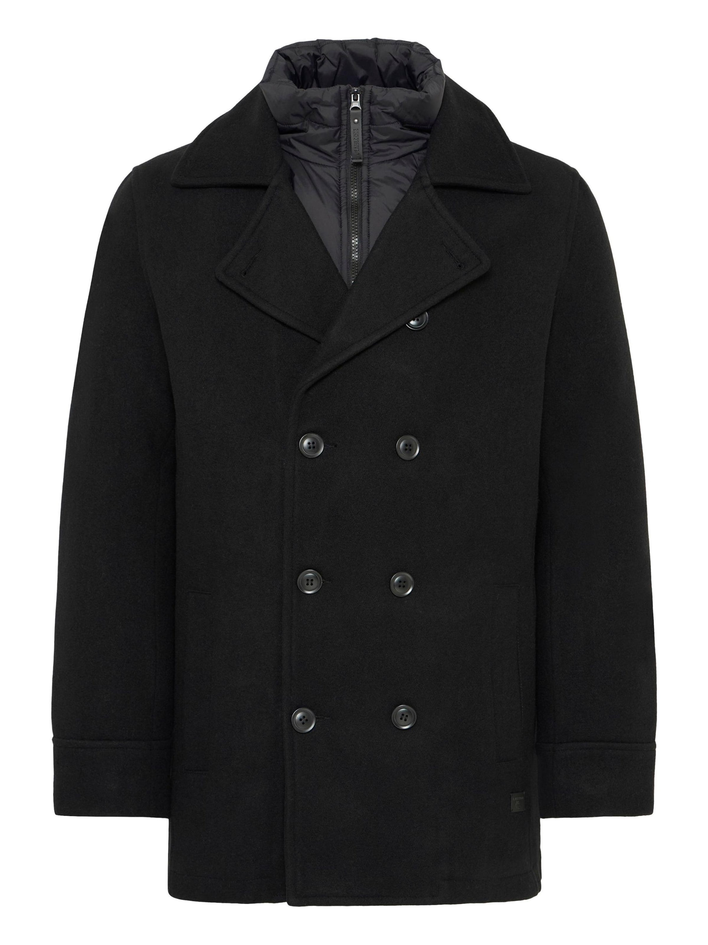 INDICODE JEANS - Abrigo de invierno ' IDLuxeno ' en negro: frente