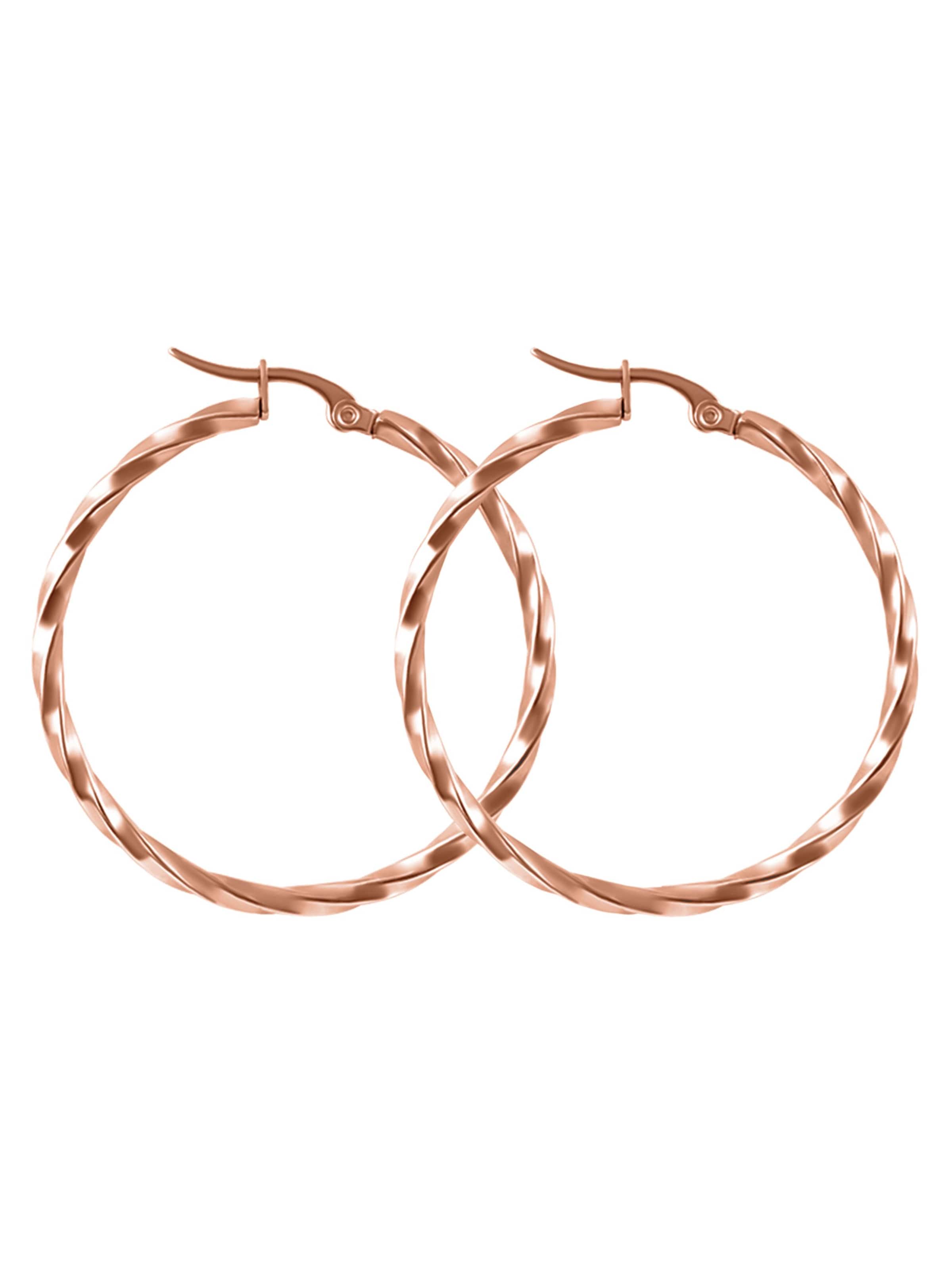 day berlin Earrings 'Twisted' in Gold: front