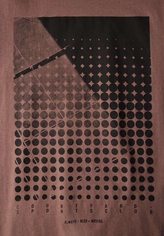 Street One MEN T-Shirt mit Print in Braun