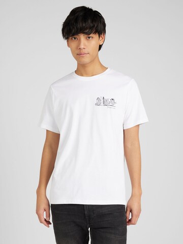 KnowledgeCotton Apparel Shirt in White: front