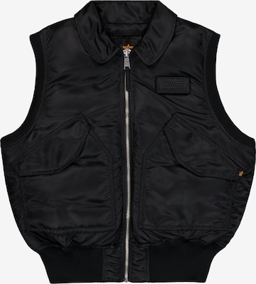 ALPHA INDUSTRIES - Colete 'CWU-45/P' em preto: frente