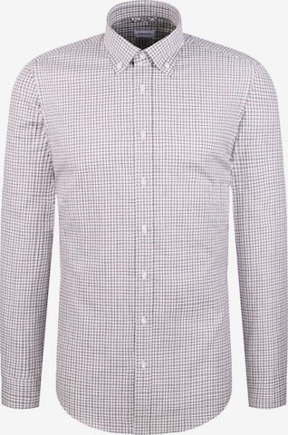 SEIDENSTICKER Business shirt 'Schwarze Rose' in Grey: front