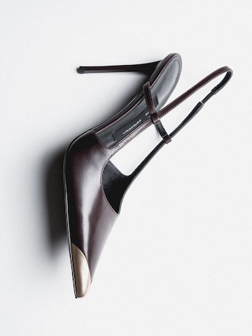 Estro Slingback pumps '2618-3' i brun