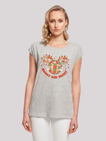 F4NT4STIC Shirt 'Groovy And Bright' in Grey: front