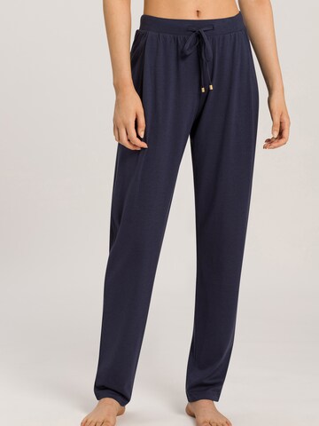 Pantalon de pyjama 'Sleep&Lounge' Hanro en bleu : devant