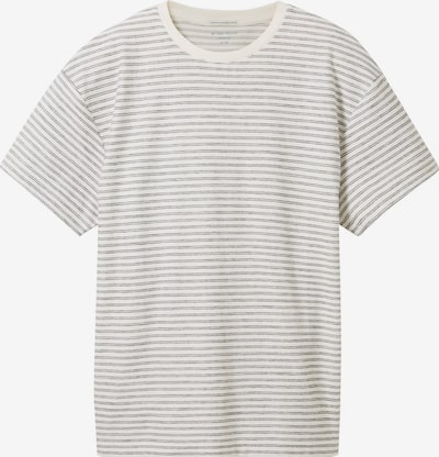 TOM TAILOR T-Shirt en gris foncé / blanc, Vue avec produit