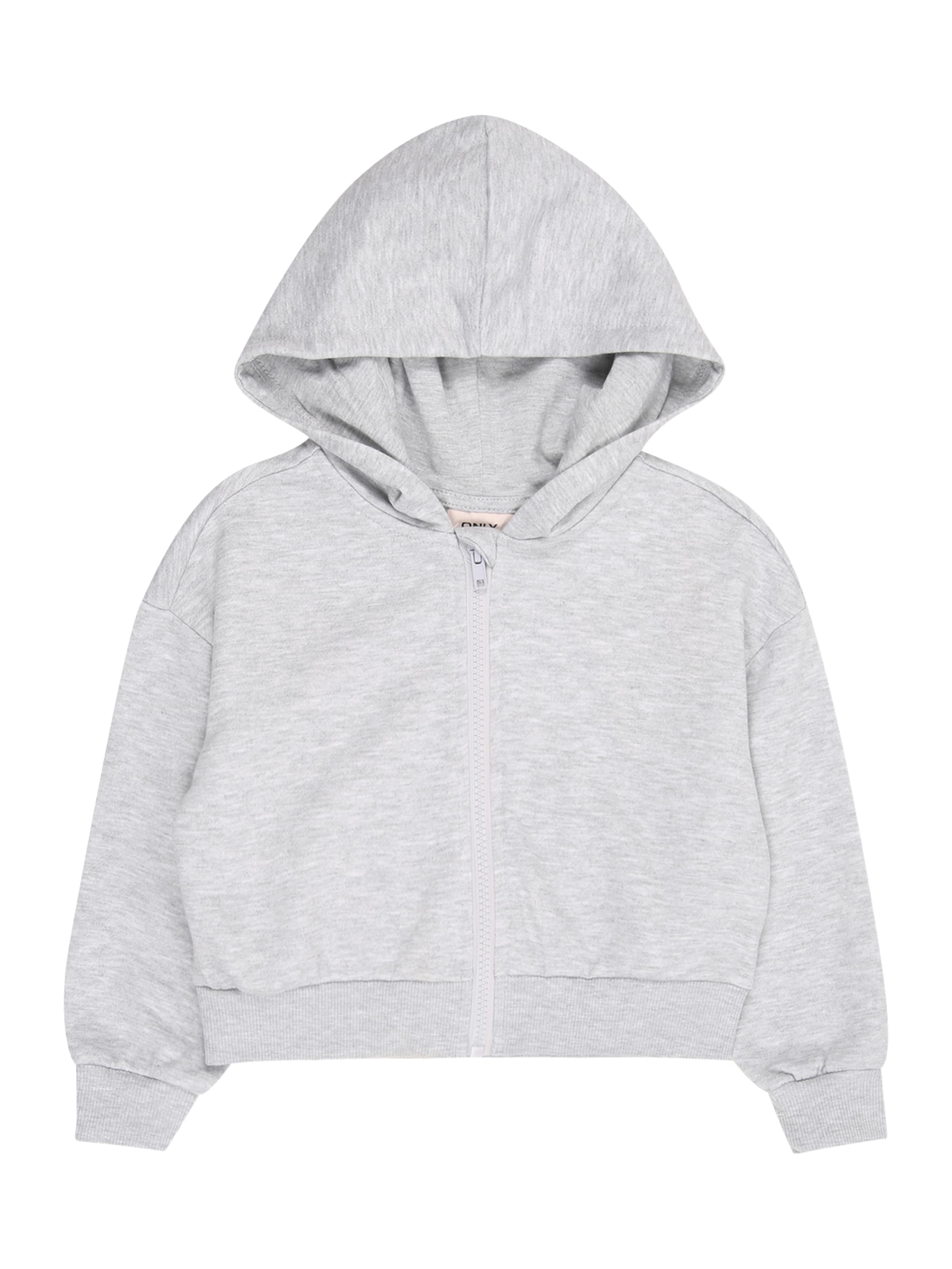 Giacca di felpa 'KOGFave' di ONLY GIRLS in grigio: frontale