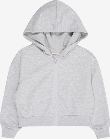 ONLY GIRLS - Sudadera con cremallera 'KOGFave' en gris: frente