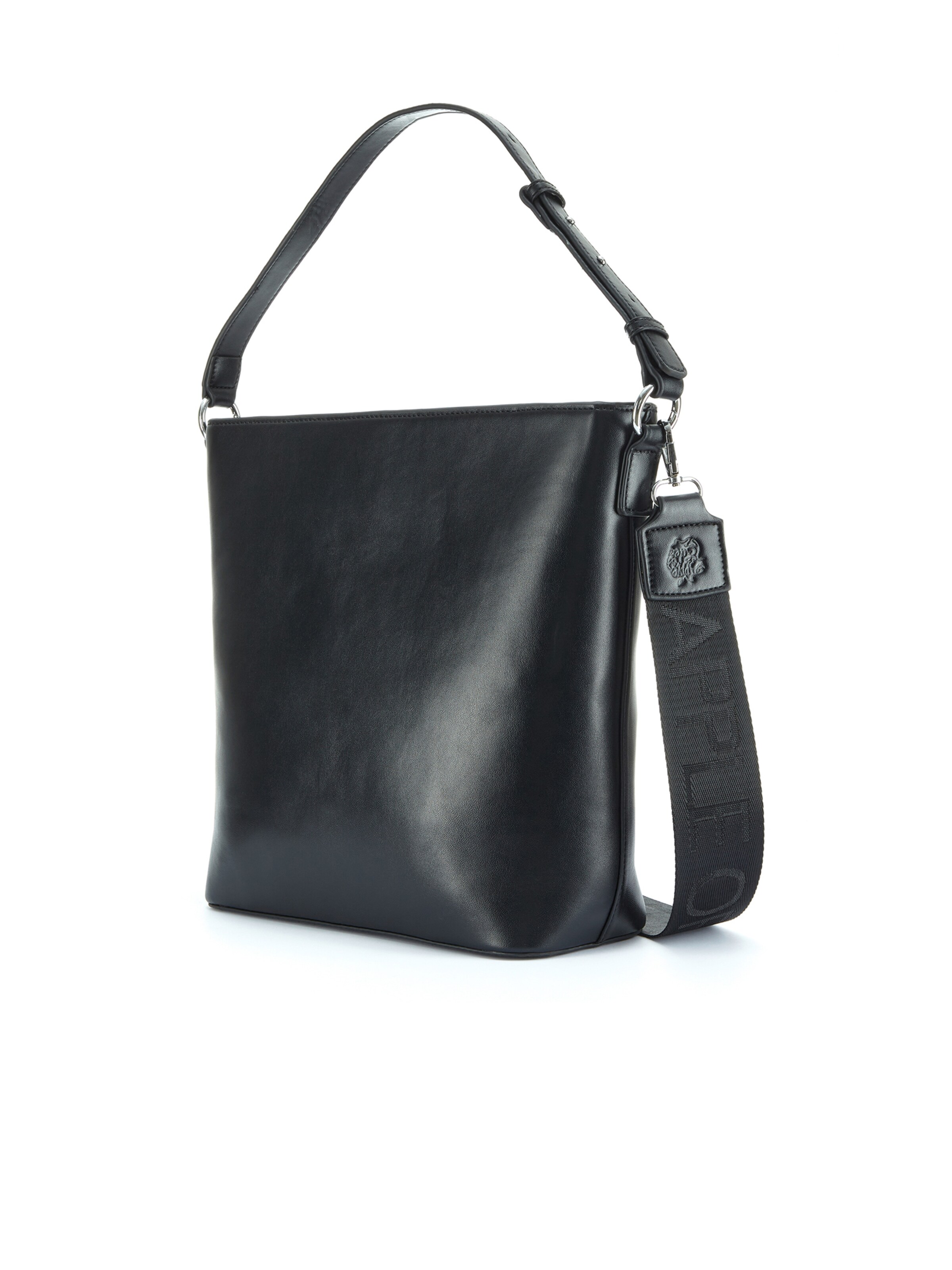 Apple of Eden Tasche 'ANTWERPEN' hochwertige silberfarbene Metalldetails in Schwarz