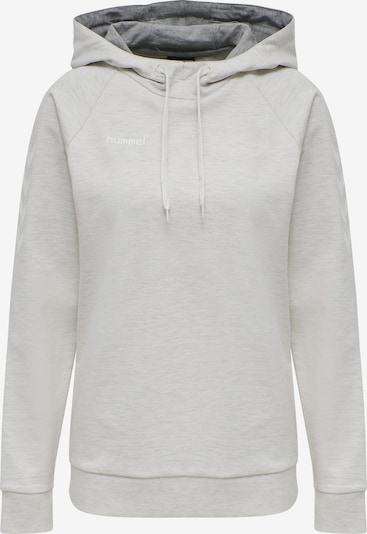 Hummel Αθλητική μπλούζα φούτερ σε ανοικτό γκρι / λευκό, Άποψη προϊόντος
