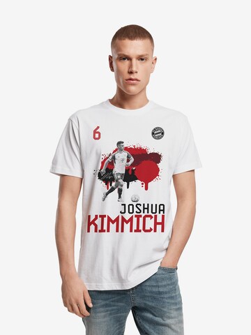 FC BAYERN MÜNCHEN Shirt 'Joshua Kimmich' in White: front