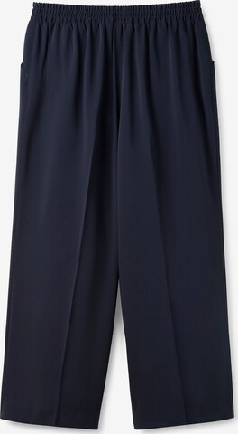 SHEEGO Loose fit Pleat-Front Pants in Blue