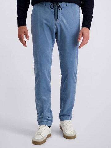PIERRE CARDIN Tapered Trousers 'Confolens' in Blue: front