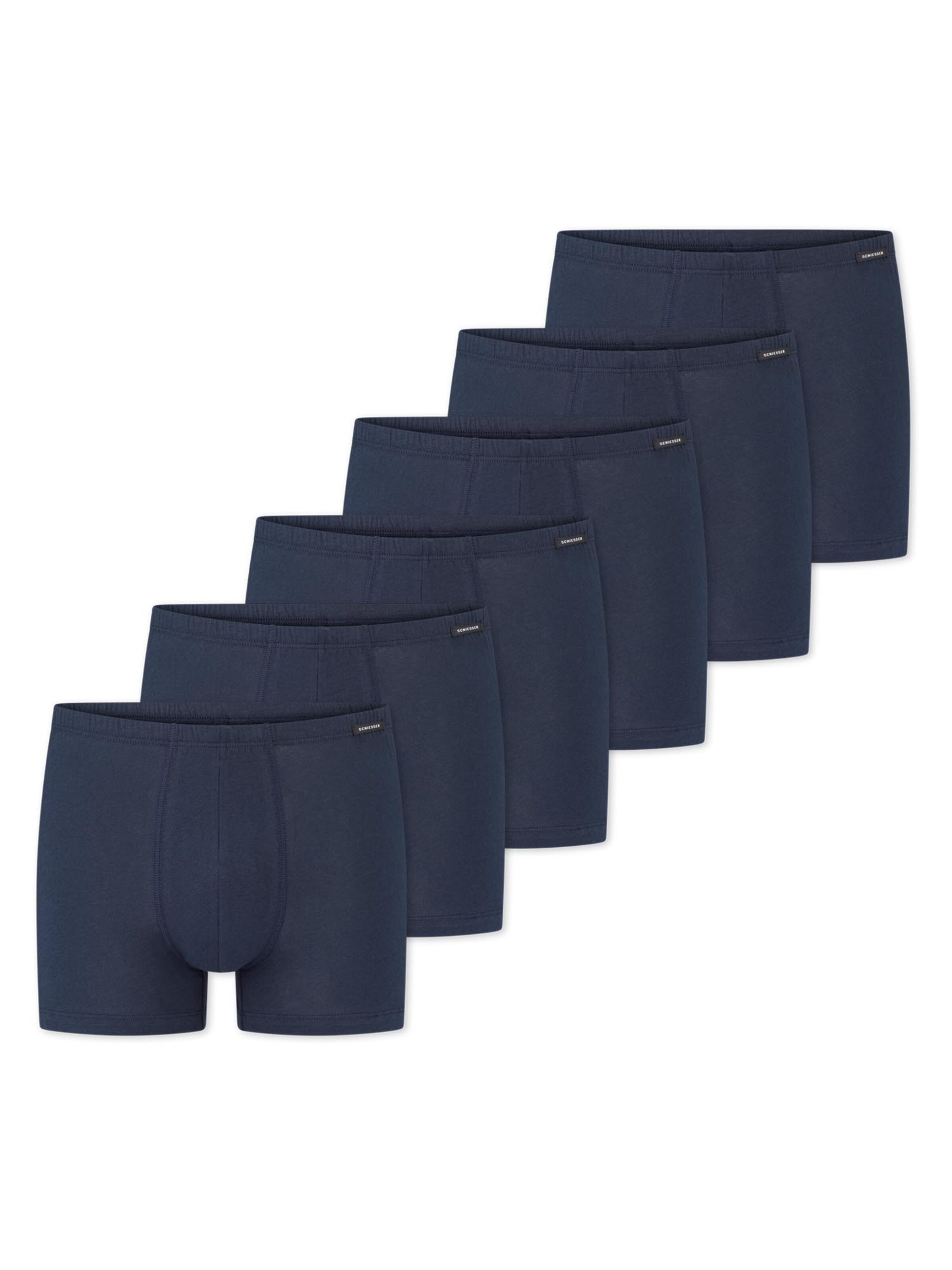 SCHIESSER Boxer shorts 'Cotton Essentials' in Blue: front