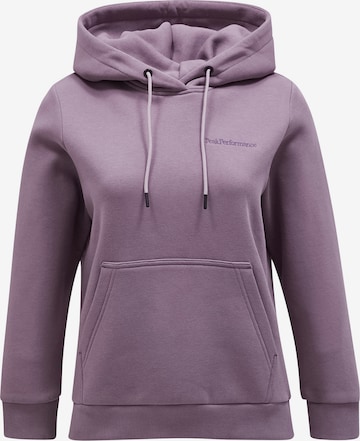 PEAK PERFORMANCE Kapuzensweatshirt in Lila: predná strana