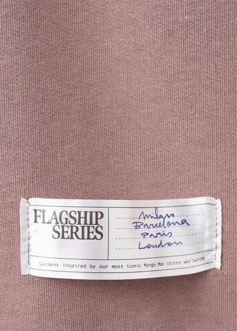 MANGO MAN Sweatshirt 'Corso' in Pink