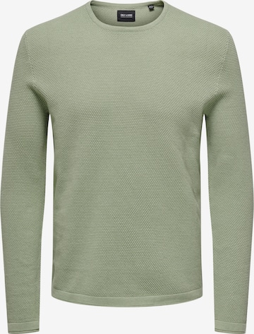 Pullover 'Panter' di Only & Sons in verde: frontale