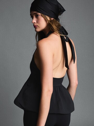 Bershka Top - Čierna