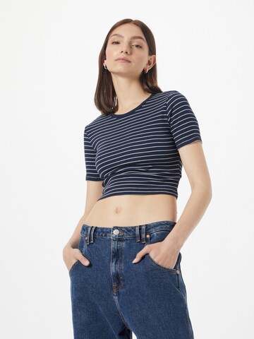 WEEKDAY T-Shirt in Blau: Vorderseite