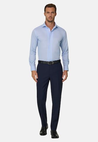 Boggi Milano Slimfit Chinohose in Blau: Vorderseite