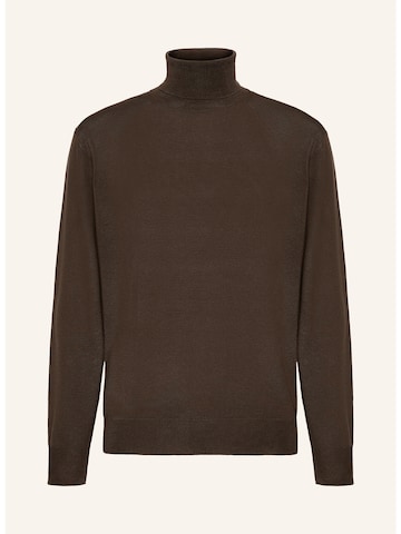 Boggi Milano Sweater 'Polo' in Brown: front