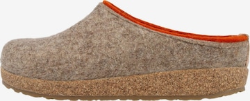 HAFLINGER Hausschuh 'Grizzly Kris' in Beige: Vorderseite