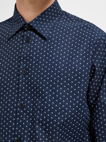 SELECTED HOMME - Regular Fit Camisa 'Ethan' em azul