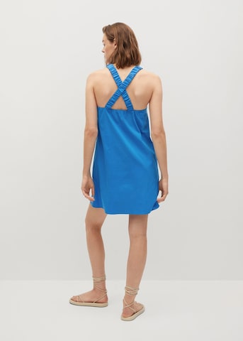 MANGO Letní šaty 'Vita' – modrá