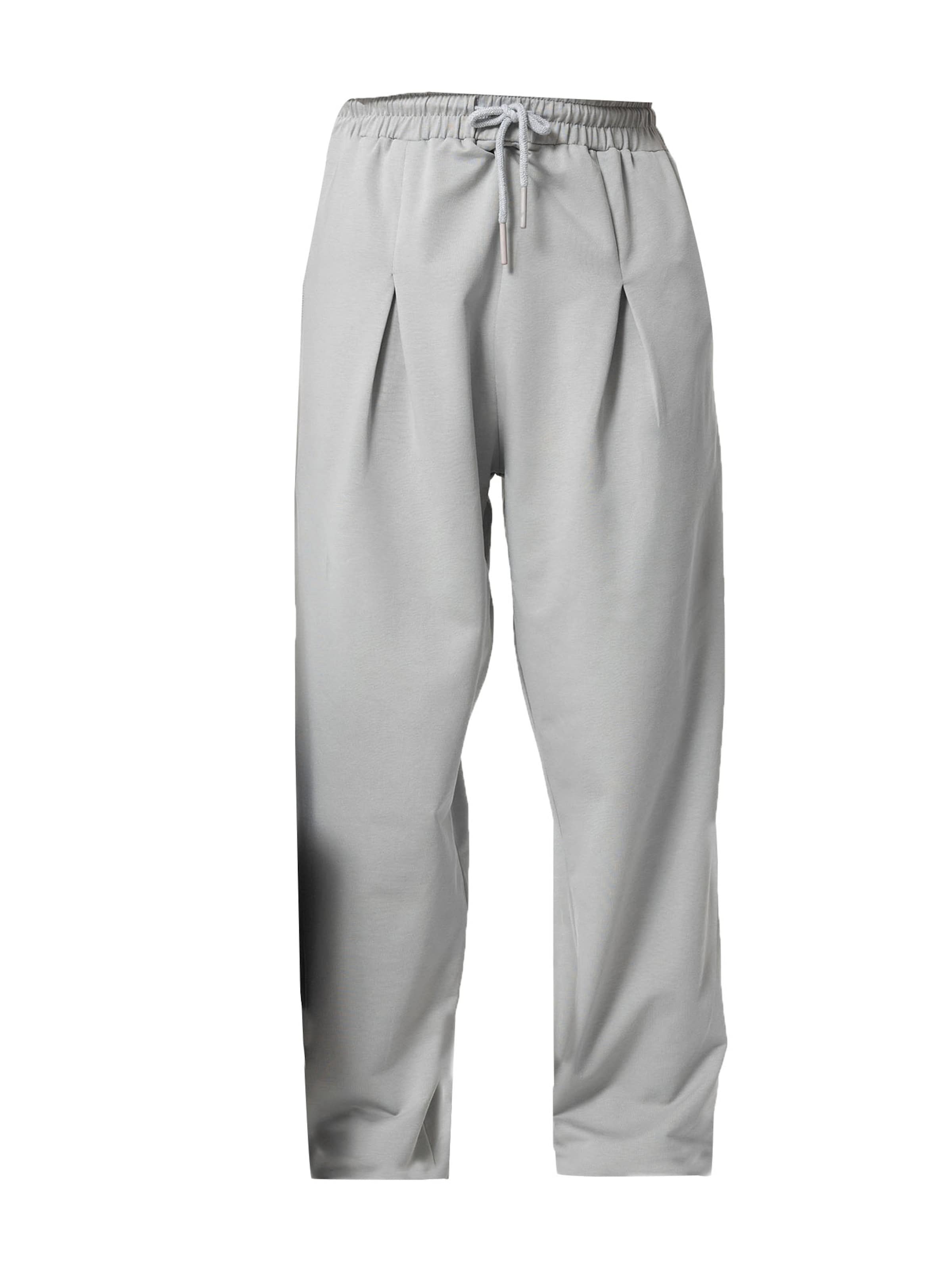 VAMOS CLO Loosefit Élére vasalt nadrágok - szürke: elől