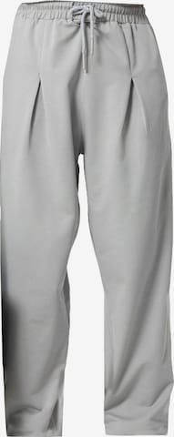 VAMOS CLO Loosefit Παντελόνι πλισέ σε γκρι: μπροστά
