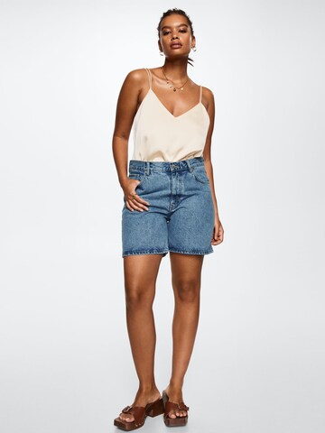 MANGO Regular Shorts 'ZAIDA' in Blau