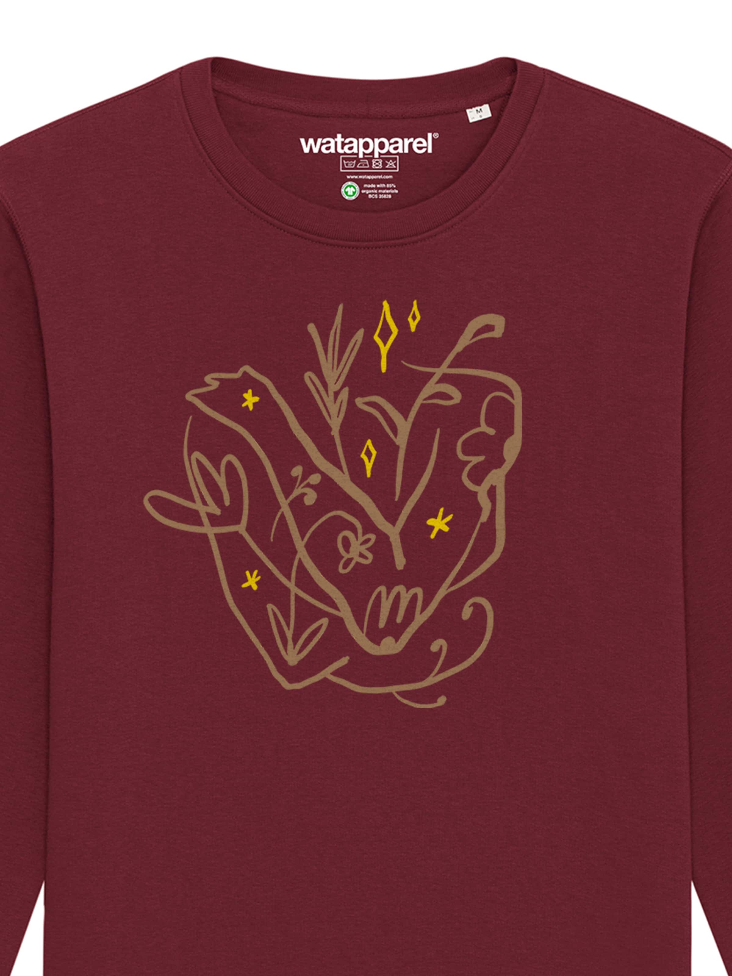 Sweat-shirt 'Self Love' Watapparel en rouge