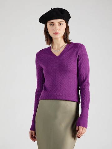 Pull-over MORE & MORE en violet : devant