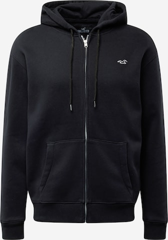 HOLLISTER Zip Up Hoodie in Smoke Grey ABOUT YOU