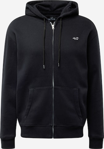 HOLLISTER Sweatjacka i svart: framsida