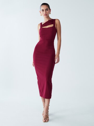BWLDR Dress 'WALKIN' in Red: front