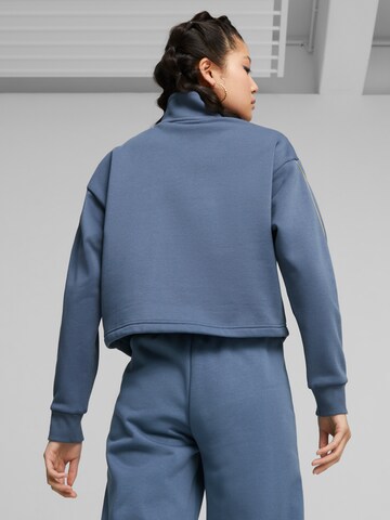 PUMA Sportief sweatshirt 'ESS+ MINIMAL' in Blauw