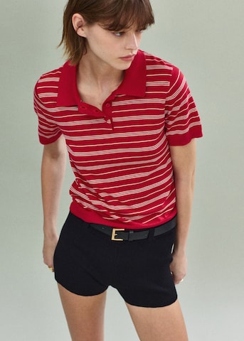 Pull-over 'POLVITO' MANGO en rouge : devant