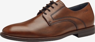 Chaussure à lacets Tamaris en marron : devant