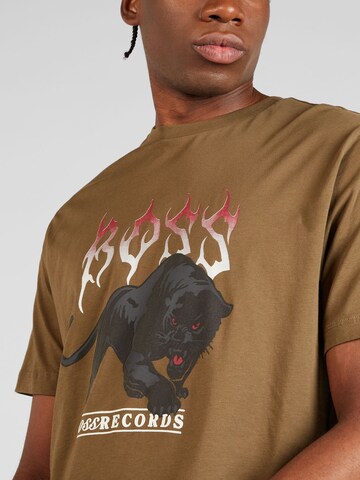 T-Shirt 'Pantera' BOSS en marron