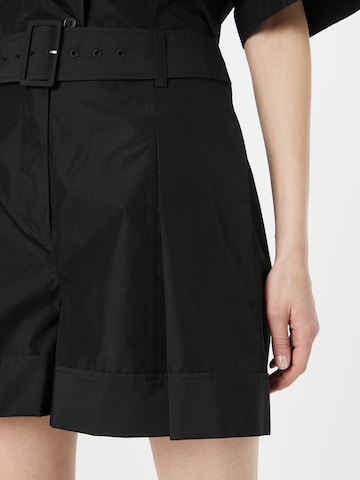 3.1 Phillip Lim Wide Leg Shorts in Schwarz