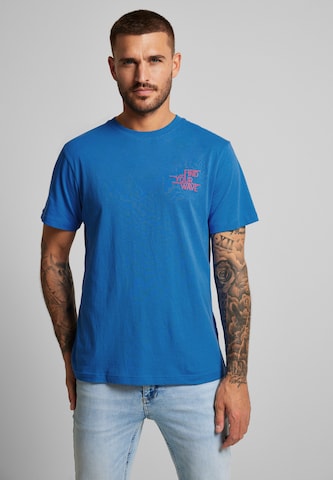 Street One MEN Shirt in Blue: front