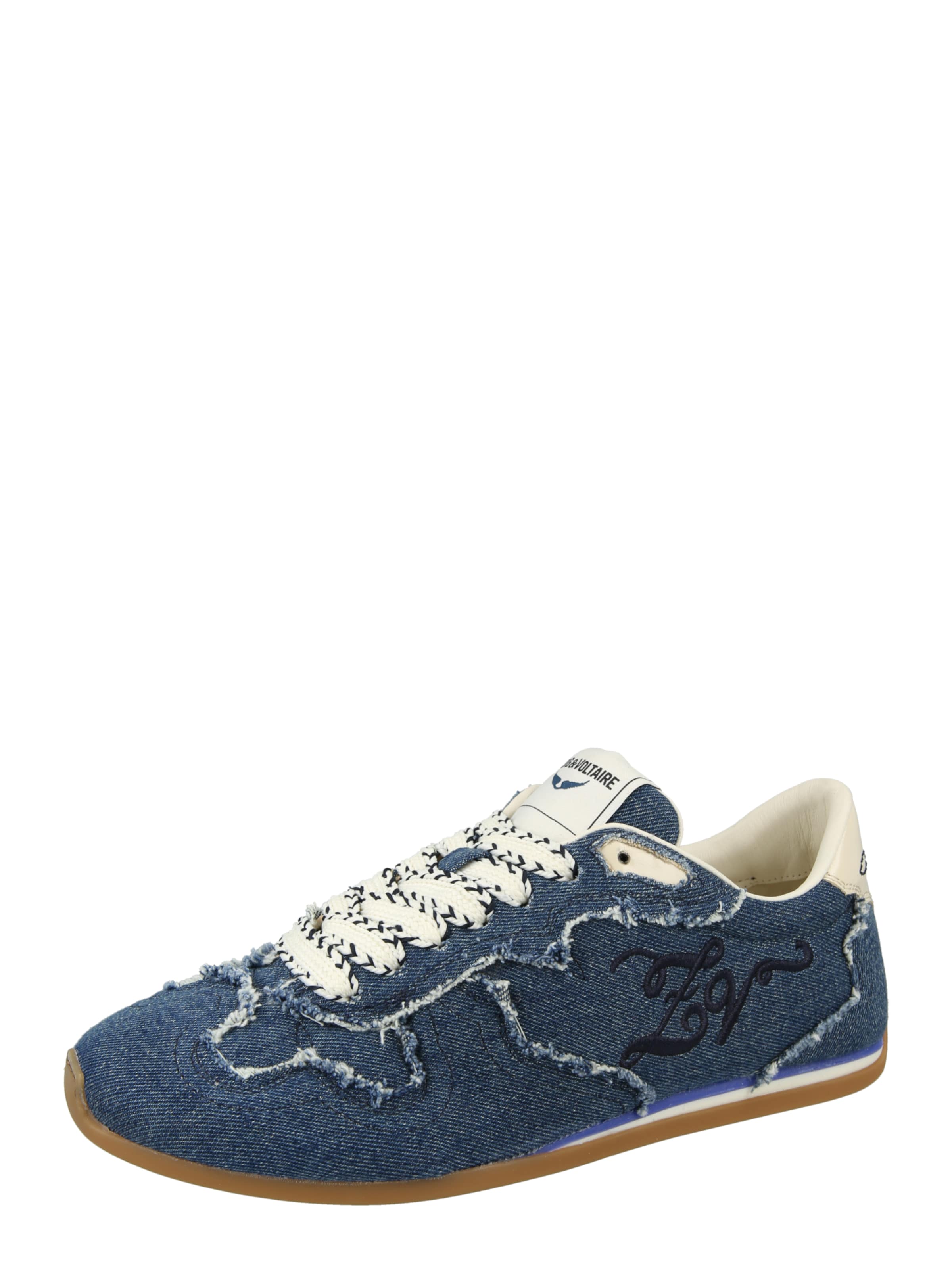 Sneaker bassa di Zadig & Voltaire in blu: frontale