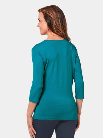Goldner Shirt in Grün