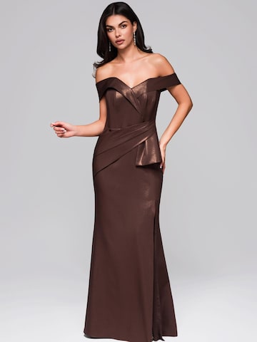 Ombre Evening dress in Brown