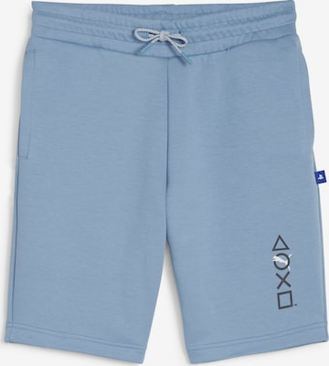 Regular Pantalon 'PUMA X PLAYSTATION' PUMA en bleu : devant