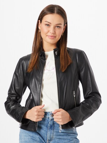 HUGO Red Between-Season Jacket 'Lasuri' in Black: front